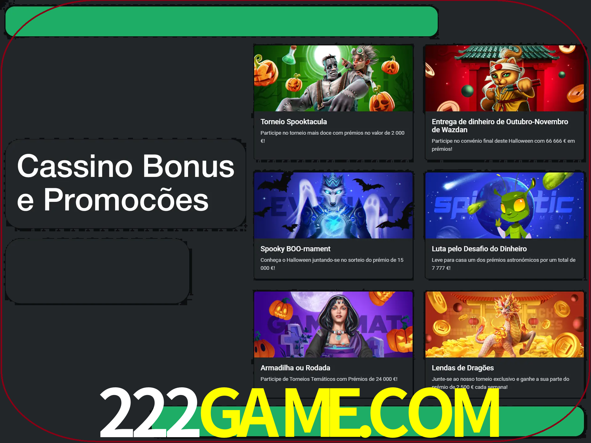 Verifique se há novos bônus de cassino para reivindicar.