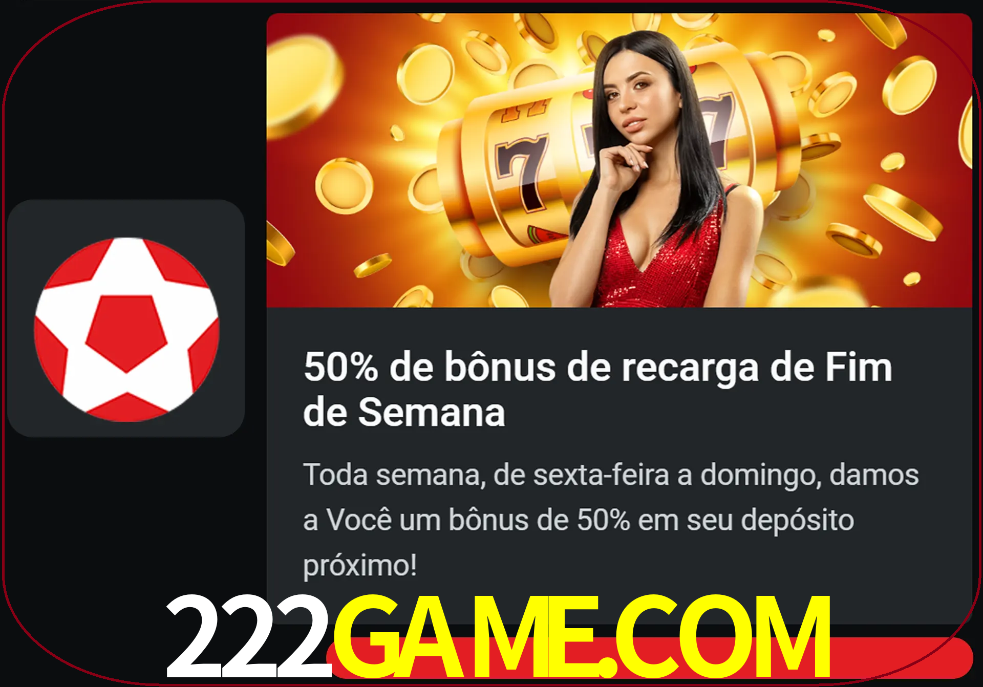 Volte a cada semana para receber novos bônus em dinheiro.